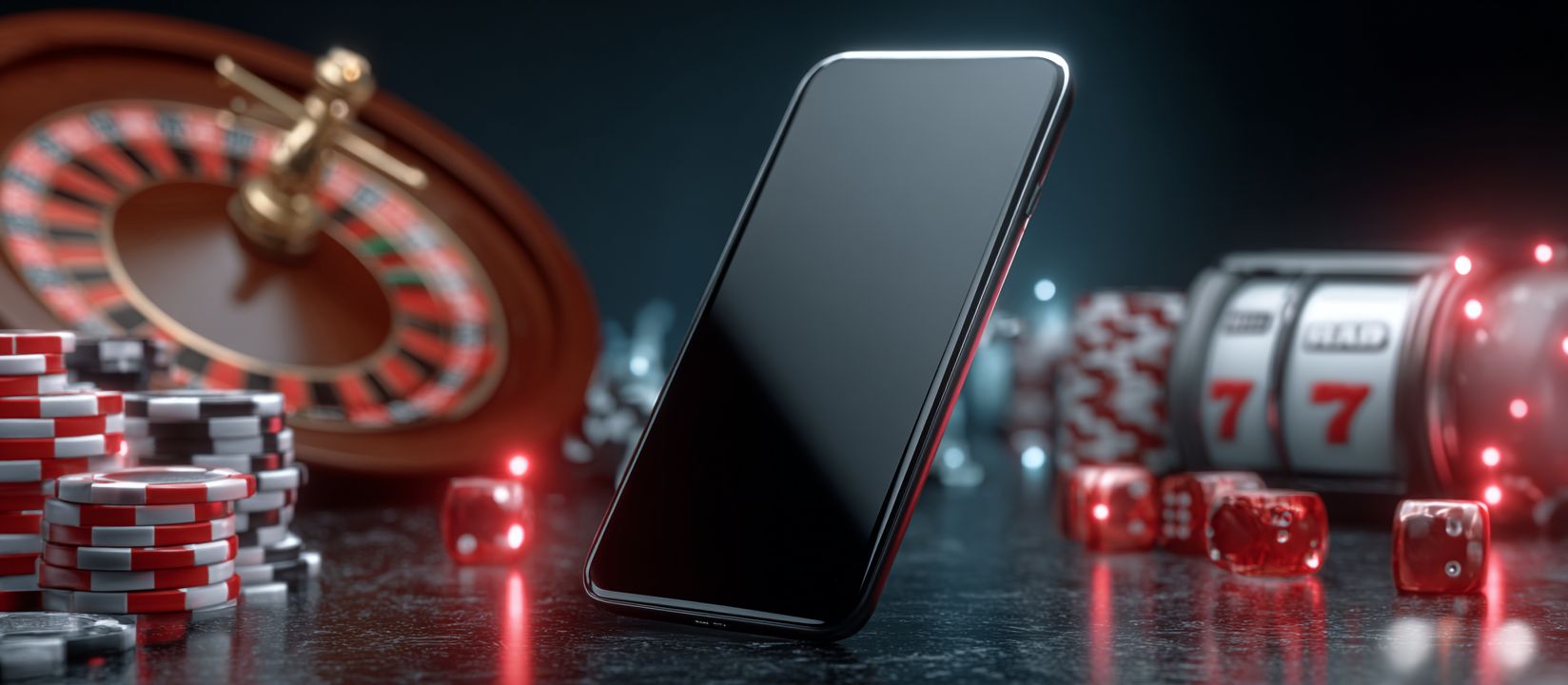 555IQ app with game chips and cards, symbolizing the app for 555IQ online casino